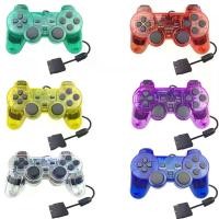 ราคา ตัวควบคุมเกมแบบมีสาย, P2, สำหรับคอนโซลเกม PS2, มอเตอร์คู่อินเทอร์เฟซโปร่งใส, สีสันสดใส, พร้อมคุณสมบัติการเชื่อมต่อแบบมีสาย จอย เกม คอมพิวเตอร์ จอย เกมส์ ไร้สาย ps5 new hand (1731914724556178951)