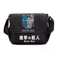 ราคา กระเป๋าสะพายข้าง, Eren Jaeger Levi Attack On Giant อะนิเมะอุปกรณ์ต่อพ่วง, กระเป๋าเป้สะพายหลัง Crossbody ไหล่เดียว, ความจุมาก, ผ้าใบหลายชั้น, กระเป๋าเอกสารประกอบ, เหมาะสำหรับโรงเรียนประถมและมัธยมต้น (1