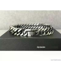 ราคา Levi Stationery สร้อยข้อมือ สแตนเลส 8-10-12 mm เลสข้อมือ สีเงินปัดดำ โซ่ แสตนเลส แท้ราคาถูก ล็อคนาฬิกา จัดส่งฟรี กทม (1732221414657526391)