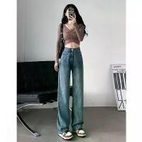 ราคา กางเกงยีนส์ขากว้าง สไตล์อเมริกัน เดรด ทรงหลวม เอวสูง กระชับสัดส่วน ความยาวพื้น กางเกงยีนส์ พิเศษจากแหล่งข้ามพรมแดน กางเกง ยีนส์ ผู้ หญิง ลูกไม้ กางเกง ขาม้า เอวต่ํา levi ' (1732282801418438963)