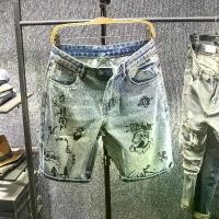 ราคา กางเกงยีนส์ขาสั้น แบรนด์ Sangu Kapok สไตล์กราฟฟิตี้ญี่ปุ่น สำหรับผู้ชาย พลัสไซส์ แบรนด์แฟชั่น กางเกงครอป กางเกงกลางทรงหลวม เหมาะกับฤดูร้อน ช็อป levi ' แท้ (1731940272577217669)