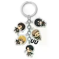 ราคา สินค้าแอนิเมะ Attack on Titan, Eren Levi, Shingeki No Kyojin, Mikasa, Shasha, พวงกุญแจ Almin (1731699296399099270)