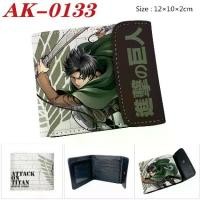 ราคา Attack On Titan Levi Ackerman, กระเป๋าสตางค์ใบสั้นลายการ์ตูน, สีเต็มรูปแบบ, ปุ่มซ่อน, ทำจากหนัง PU, สำหรับเด็ก (1730151703374759943)