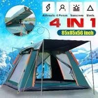 ราคา 6-7 tent Person Waterproof Automatic tent Pop Up Double Layers Camping Tent With Yard Tent (1732183485780690953)