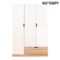 ราคา Koncept Furniture ตู้เสื้อผ้าบานเปิด ขนาด 120 ซม. รุ่น Havin สีขาว (120x58x180 ซม.) (1729759960640555258)