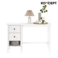 ราคา Koncept Furniture โต๊ะเครื่องแป้งแบบนั่ง รุ่น Moneta สีขาว (120x40x75 ซม.) (1729581671149701370)