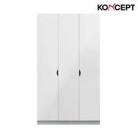 ราคา Koncept Furniture ตู้เสื้อผ้าบานเปิด ขนาด 120 ซม. รุ่น Preem สีขาว (120x60x200 ซม.) (1729691329250625786)