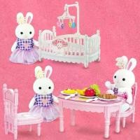ราคา บ้านตุ๊กตากระต่าย บ้านตุ๊กตา DIY บ้านกระต่ายและเฟอร์นิเจอร์ RABBIT HOUSE & FURNITUREน่ารัก (1732126827834279824)