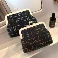 ราคา กระเป๋าสตางค์มินิแบบพกพาสำหรับผู้หญิง, สีทอง, กระเป๋าใส่เหรียญ, พร้อมเข็มขัด wallet women กระเป๋า ลา กลาย การ์ตูน ชาแนล กระเป๋า สตางค์ (1731858454742009695)