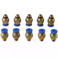 ราคา อุปกรณ์เสริม PTFE คุณภาพสูง, 20 ชิ้น, ข้อต่อลม PC4-M10 และ PC4-M6, ท่อ PTFE ตรงชาย, ดันผลักเพื่อเชื่อมต่อ, เหมาะสำหรับ Creality Ender 3/3 Pro/3 V2, Ender 5/5 Pro/5 Plus, CR-10/10 (1731335600543139621)