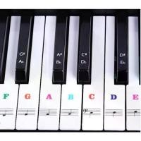 ราคา สติ๊กเกอร์ติดเปียโน สติ๊กเกอร์ตัวโน๊ต สติ๊กเกอร์แปะเปียโน เมโลเดียน คีย์บอร์ด คอร์ด 88 คีย์ สำหรับ มือใหม่ piano sticker (1729664913815341906)