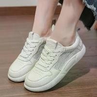 ราคา รองเท้าผ้าใบตาข่ายหนังวัวชั้นบนสุด, สีขาว, สำหรับผู้หญิง, ระบายอากาศได้, สไตล์ฤดูร้อนบาง, ลำลองแบน, อเนกประสงค์, รองเท้าผู้หญิง, [COD], 2025 รองเท้า ผ้าใบ keds ของ แท้ ช ุ (1731830947995813242)