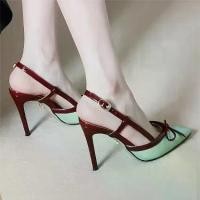 ราคา รองเท้าส้นสูง สีเขียว สำหรับผู้หญิง สไตล์ฤดูร้อนใหม่ รองเท้าแตะสุดวินเทจ เรียบหรู ปลายแหลม สไตล์ฝรั่งเศส เพิ่มความสูง เหมาะสำหรับแต่งตัว ที่ เจนนี่ ใส่ ไนกี้ ผู้ หญิง ขอ (1732072570760037563)