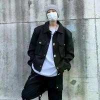 ราคา เสื้อโค้ทสั้นสีขาวครีม แบรนด์แฟชั่นอเมริกันผู้ชาย คุณภาพสูง 2024 ฤดูใบไม้ผลิและฤดูใบไม้ร่วง Pu Shuai เสื้อผ้าคอมอเตอร์ไซค์ เสื้อแจ็คเก็ตทำงานแบบปก zara jacket ဈ ေ း (1732294611521866491)