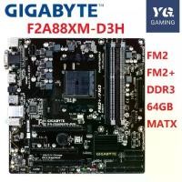 ราคา เมนบอร์ดเดสก์ท็อป, GIGABYTE GA-F2A88XM-D3H, ซ็อกเก็ต AMD A88X, FM2 FM2+ DDR3, 64GB M-ATX, เมนบอร์ดมือสอง (1731309077882242639)