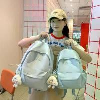 ราคา กระเป๋าเป้อเนกประสงค์ มาใหม่ สีพื้น สำหรับเด็กผู้หญิงและนักเรียน กระเป๋าสะพายไหล่คู่ขนาดเล็ก ดูดี เรียบง่ายและลำลอง เป้ converse แท้ เป้ แบรนด์ จิงโจ้ กระเป๋า outdoor ralph lauren backpack (1731591550