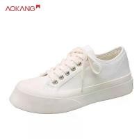 ราคา SS24รองเท้าผ้าใบสไตล์เกาหลีสำหรับผู้หญิง รองเท้า Converse สีขาว แฟชั่นShoes (1729720084628015638)