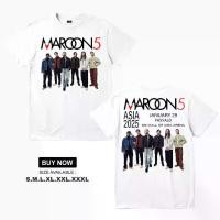 ราคา เสื้อยืด ASIA, สีน้ำตาลแดง, รายการที่ 5, มี Adam Levine, James Valentine และ Jesse Carmichael, เสื้อยืด (1731854321922771409)
