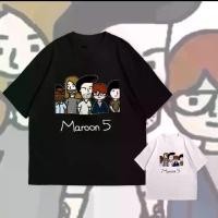 ราคา เสื้อยืดฤดูร้อน สีมะเขือยาว 5 ตัว ได้แก่ Levine Adam James Valentine เสื้อสั้น Jesse Carmichael Tee (1732231158069758417)