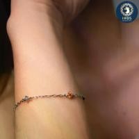 ราคา สร้อยข้อมือแฟนซี Fancy Sapphire & Amethyst ตัวเรือนทองคำแท้ 9K ไวท์โกลด์ (1731838245301945734)