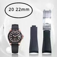 ราคา สายนาฬิกาซิลิโคน เหมาะสำหรับ Rolex Submariner นาฬิกาดำน้ำ OYSTER สายสำรอง Ghost Water (1730197139973048670)