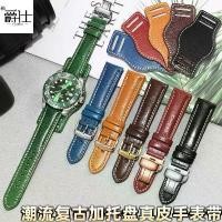 ราคา สายนาฬิกาหนังแท้ สไตล์วินเทจ พร้อมถาด เปลี่ยน Rolex ดู Ghost น้ำ Fossil Citizen สากล Tiansuo สร้อยข้อมือหนังวัว (1730113409858308927)