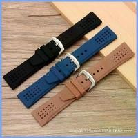 ราคา สายนาฬิกายางซิลิโคน เหมาะสำหรับ Jeep Suntop Expedition Fossil กีฬา สีดำ น้ำเงิน น้ำตาล เข้ากันได้กับ 24 มม. กันน้ำ (1731313234429773546)