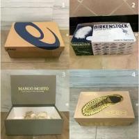 ราคา [COD] กล่องรองเท้า แบรนด์ Birkenstock , Asics , MANGO MOJITO และ Keen กล่องใส่รองเท้า ตัวกล่องสภาพสวยงาม หรูหรา (1731581652575487409)