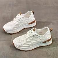 ราคา รองเท้าผู้หญิง ฤดูร้อน มาใหม่ รองเท้าตาข่ายระบายอากาศ สไตล์เกาหลี อเนกประสงค์ รองเท้าผ้าใบสีขาว พื้นหนา รองเท้ากีฬา ลำลอง พ่อ เทรนด์ รองเท้า ผ้าใบ ของ ผู้ หญิง baoji aldo d (1732053250319549818)