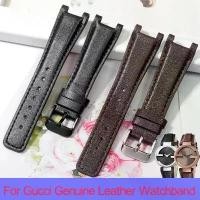 ราคา สายนาฬิกาหนังแท้ เหมาะสำหรับ Gucci YA1332 1333 1335 ดีไซน์สัน สีดำและสีน้ำตาล เข้ากันได้กับชายและหญิง 16.10mm 20.12mm 22.14mm (1732173910564833939)