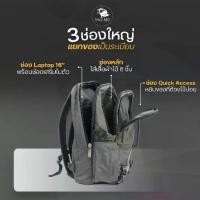 ราคา BAGSBIRD รุ่น BL04 กระเป๋าเป้ Transit Backpack ขึ้นเครื่องได้ ทริปสั้น 2-3 วัน เป้มี ช่องด้านนอก (1732191698491246380)