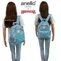ราคา ANELLO X SWENSEN'S Small Round Backpack กระเป๋าเป้สะพายหลัง ผ้าไนล่อน กันน้ำ Swensens (1730522272948849444)