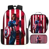 ราคา ชุดกระเป๋าเป้กัปตันอเมริกา สำหรับเด็กและนักเรียนชั้นประถมศึกษา รวมกระเป๋าเป้และกล่องดินสอ ดีไซน์กัปตันอเมริกา ชุดสามชิ้น แผ่น ฝอย เก็บ ความ เย็น กระเป๋า outdoor ใบ เทา ด่วน ส่ง g (1731858405394974069)
