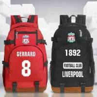 ราคา กระเป๋ากีฬาฟุตบอล, Liverpool Gerrard, กระเป๋าเป้สะพายหลังแล็ปท็อปเดินทาง, เหมาะสำหรับนักเรียนมัธยมปลาย, กระเป๋านักเรียนทุกเพศ, Unisex Backpack (1731411041030211331)