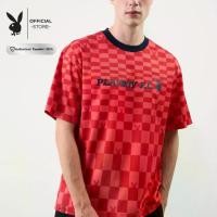 ราคา PLAYBOY PLAY BALL เสื้อยืดคอกลมแขนสั้น พิมพ์ลายทั้งตัว แต่งขอบคอทอพื้นต่างสี หน้าพิมพ์โลโก้ รุ่น P1MT252OT023RE (1731890621524640999)