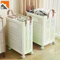 ราคา ตะกร้าซักผ้าพลาสติก ตะกร้าผ้า ตะกร้าซักผ้า Laundry Basket พับได้ ประหยัดพื้นที่ ทนทาน ตะกร้าอเนกประสงค์ (1730725196600019412)