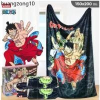 ราคา ขายดีประจำเดือนนี้ ผ้าห่มขนมิ้ง ฟลีซ(Fleece Blanket) ผ้าห่มเนื้อนุ่ม ลายการ์ตูนวันพีช (1731585499428849114)