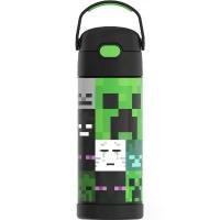 ราคา COD เก็บอุณหภูมิ Thermos Stainless Steel Funtainer Water Bottle with Straw, Minecraft, 14 Fluid Ounces (1731991791254931297)