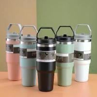 ราคา FREE SHIP30oz stainless steel cold drink non stick glass 30oz water bottle (304) tylso cold drink glass 526 pure stainless steel cold drink glass (1731729733747377597)