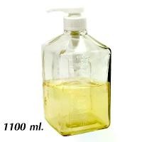 ราคา Sugar or Syrup press bottle ขวดแก้วใส่น้ำเชื่อม หัวปั๊ม 1100 ml (1731296652482151886)
