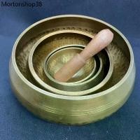 ราคา ขายดีประจำเดือนนี้ ✨ ขันทิเบต ขันทองเหลือง ทองเหลือง ขัดเงา Tibetan Singing Bowl สำหรับใช้สปาคลื่นเสียงบำบัด (1731771912476132978)