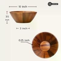 ราคา ชามสลัด ชามไม้ ชามใส่ผลไม้ ชามไม้จามจุรี 10 นิ้ว 12 นิ้ว Salad bowl คําแนะนําการขายที่ร้อนแรงในเดือนนี้ (1731425506642986791)