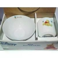 ราคา ■CTCERAMIX ✨️ DISNEY WINNIE THE POOH bowl and mug set ชุดชามแก้วพร้อมตะเกียบ หมีพูห์ (1732109227441489095)