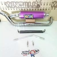 ราคา easternShop129 ใช้งานได้ ZERN ท่อสูตร แพร่ แป๊บ ทรงท่อโยชิ WAVE100s box เวฟ100s ubox ท่อz ทรงท่อโยชิมูระ อะไหล่แต่งเวฟ100 **สีม่วง** Motorcycle มอเตอร์ไซค์ รถ (1731115464151763116)