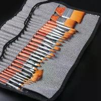 ราคา COD. Nylon Hair พู่กัน เซ็ท18ด้าม พร้อมกระเป๋า พู่กันสีโปสเตอร์ / พู่กันสีน้ำ / พู่กันสีน้ำมัน / พู่กันสีอะคริลิค Paint Brush (1732030806162442660)