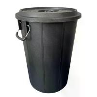 ราคา ถังน้ำพร้อมฝา หูเหล็ก เกรด A 66 ลิตร ขนาดความจุ 20 แกลลอน ถังน้ำสีดำ บาสเก็ต รุ่น HB-B-66 BUCKET (1729552513783400576)