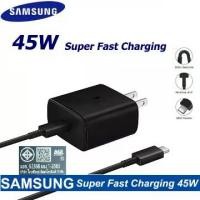 ราคา หัวชาร์จของแท้ Samsung Adapter Fastcharge (45W w/cable) Super Fast Charge 45W Smartphone Charger (1731044149275888610)