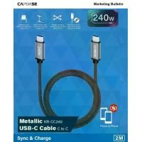 ราคา สายชาร์จ / CAPDASE USB Cable Sync&Charge Type C to C / รุ่น METALIC KR-CC240w / ความยาว 2M (1732062826544399923)