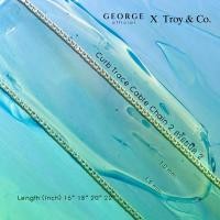 ราคา สร้อยคอเงินแท้โซ่บิด 1 mm. สร้อยอิตาลีเงินแท้ 92.5% Curb Trace Cable Chain sterling silver necklace S925 Made in Italy สร้อย สร้อยคอสายฝอ เกาหลี สร้อยคอแฟชั่น สร้อยคอผู้หญิง สร้อ (1731547553458325755)