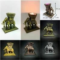 ราคา Certified productsที่วางเทียนหอม ช้างไทย ที่ใส่เทียน รูปปั้นช้าง วางเทียนอโรม่า aroma candle holder Thai souvenirs. (1732046157231392588)